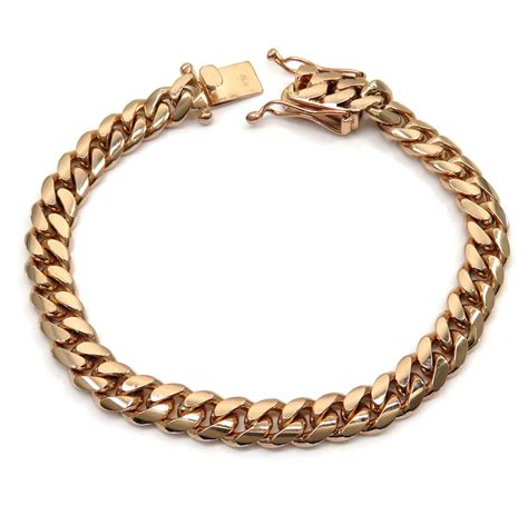 rose gold love bracelet - solid 14k rose gold bracelets.